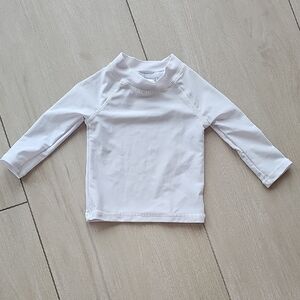 Flap Happy Kids Swim Rashguard - White